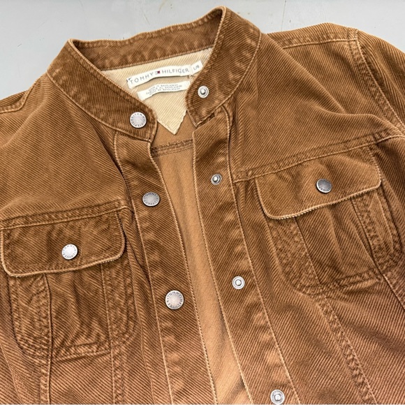 Tommy Hilfiger Jackets & Blazers - Tommy Hilfiger Women’s Vintage Brown Corduroy Shirt Jacket Shacket Preppy